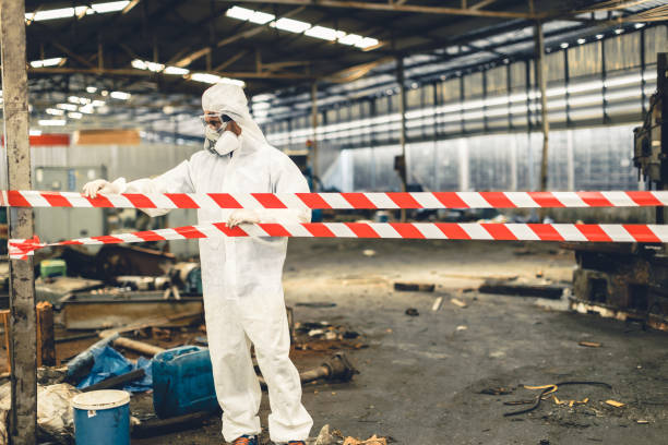 Professional Hoarding Cleanup technician working in Port Lavaca, TX